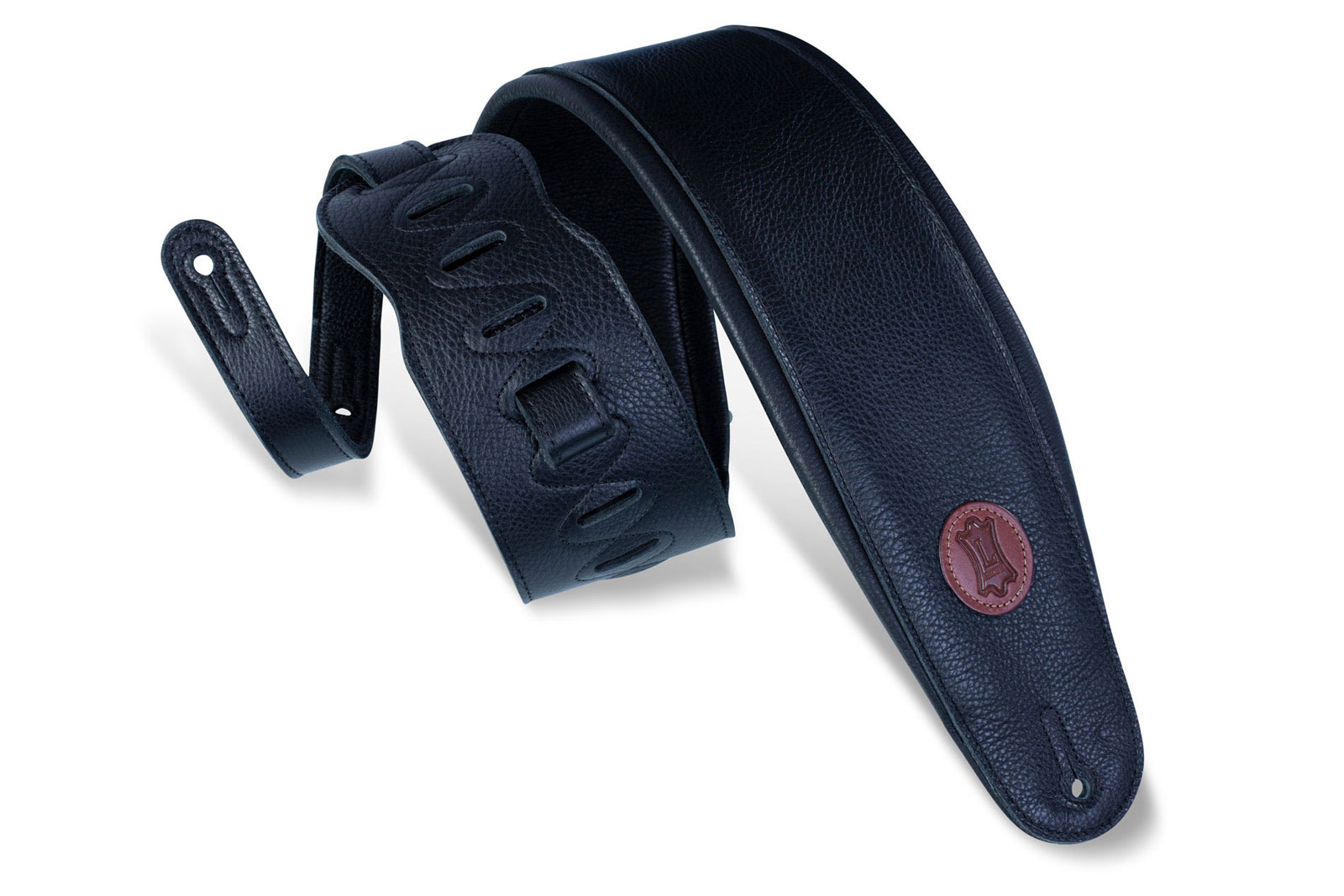 LEVY'S 11 CM BLACK PADDED LEATHER