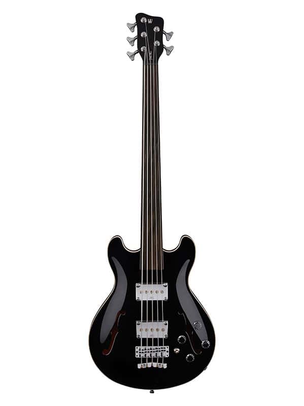 WARWICK BASS GPS STAR BASS 5 FRETLESS - SOLID BLACK