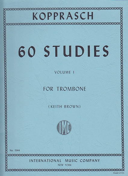 IMC KOPPRASCH C. - 60 STUDIES VOL.1 FOR TROMBONE