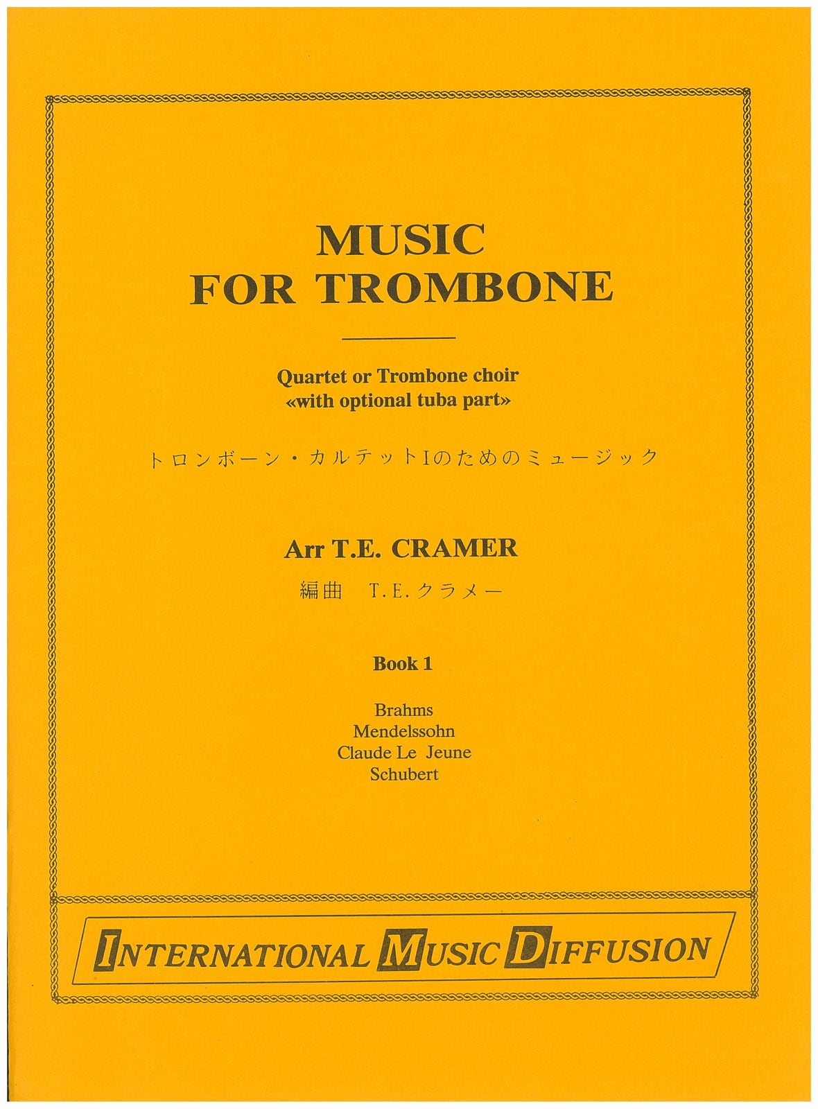 IMD ARPEGES MUSIC FOR TROMBONE QUARTET - QUARTET TROMB. + TUBA