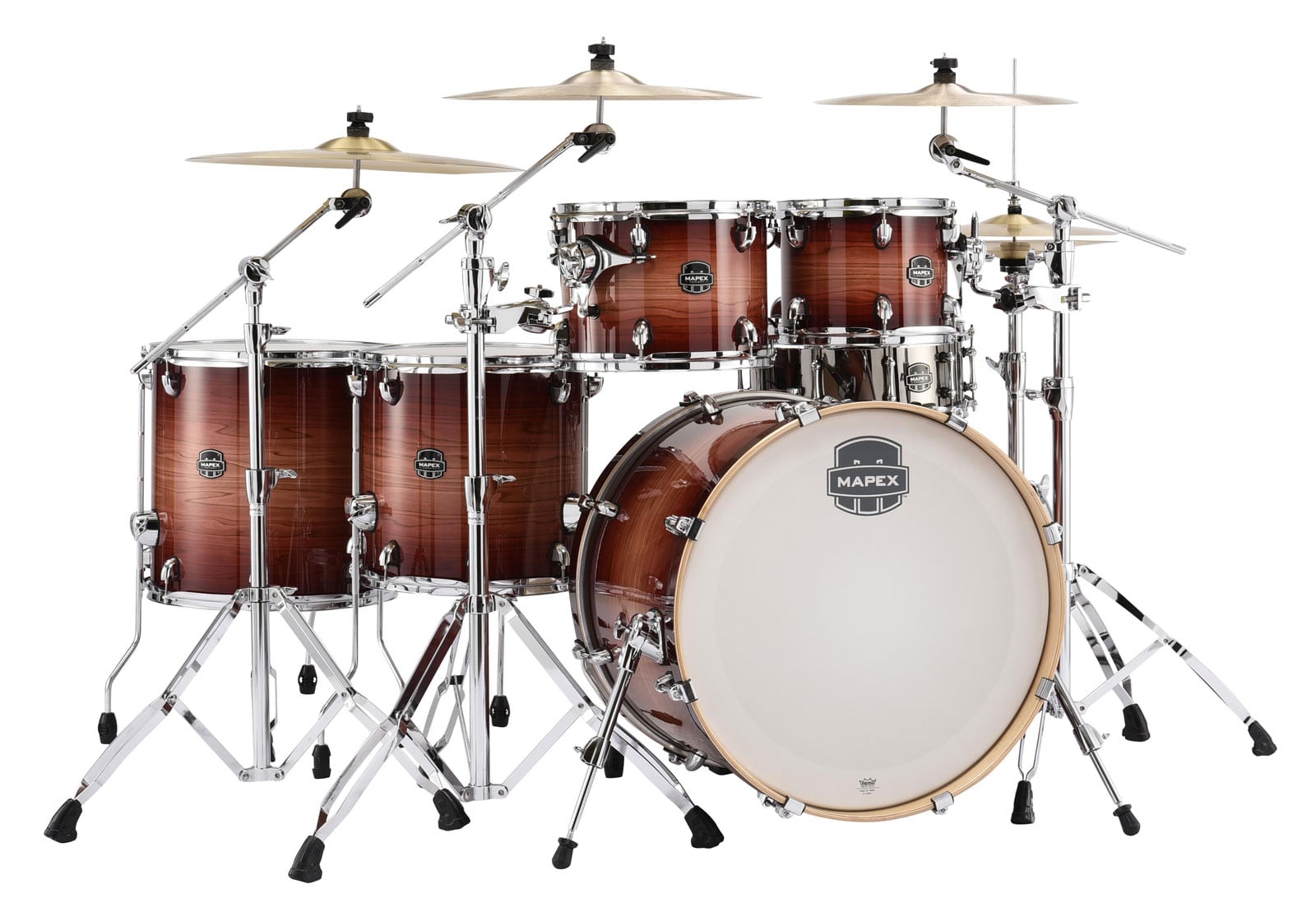 MAPEX 628SF-UM - ARMORY 6 KESSEL ROCK STUDIOEASE ROUGE REDWOOD BURST (OHNE HARDWARE)