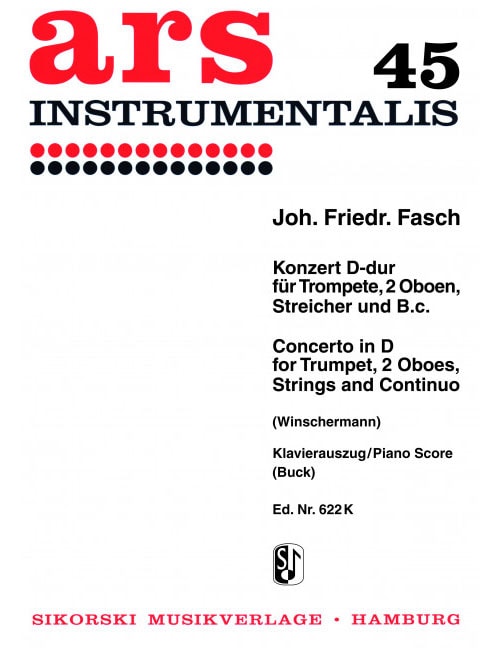 SIKORSKI FASCH JOHANN FRIEDRICH - CONCERTO POUR TROMPETTE EN RE - TROMPETTE & PIANO