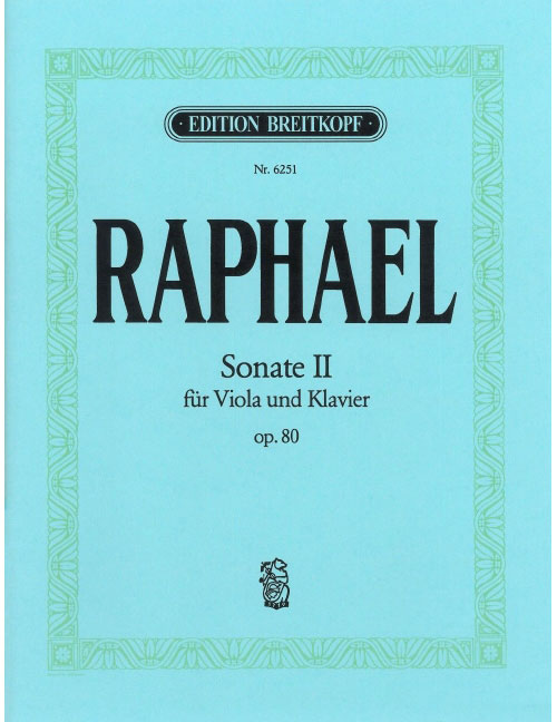 EDITION BREITKOPF RAPHAEL, GUNTER - SONATE 2 OP. 80 - VIOLA, PIANO