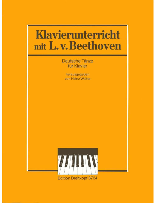 EDITION BREITKOPF BEETHOVEN LUDWIG VAN - DEUTSCHE TANZE. EINE AUSWAHL - PIANO