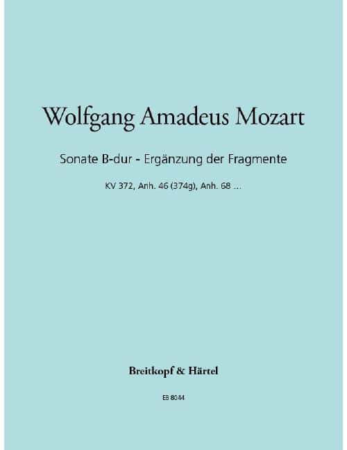 EDITION BREITKOPF MOZART W.A. - SONATE B-DUR