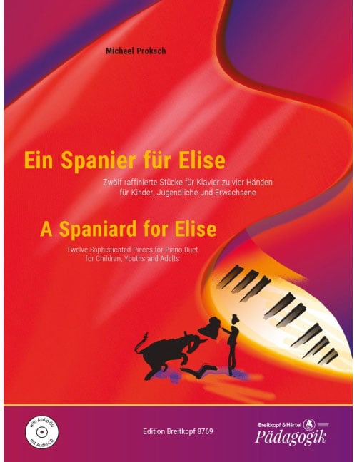 EDITION BREITKOPF PROKSCH MICHAEL - EIN SPANIER FUR ELISE + CD - PIANO 4 HANDS