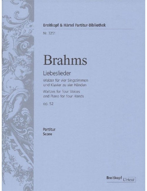 EDITION BREITKOPF BRAHMS J. - LIEBESLIEDER OP. 52 (WALZER)