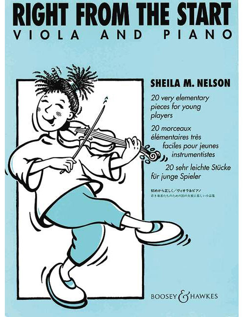 BOOSEY & HAWKES NELSON SHEILA M. - RIGHT FROM THE START - VIOLA AND PIANO
