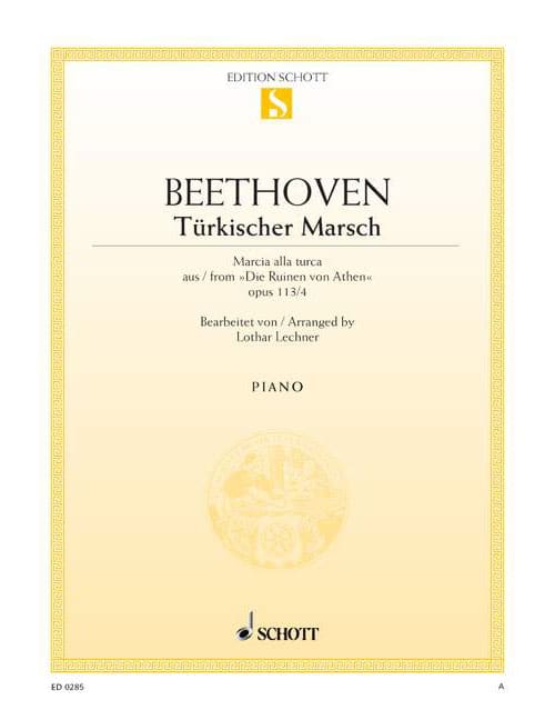 SCHOTT BEETHOVEN L.V. - TURKISH MARCH C MAJOR OP. 113/4 - PIANO