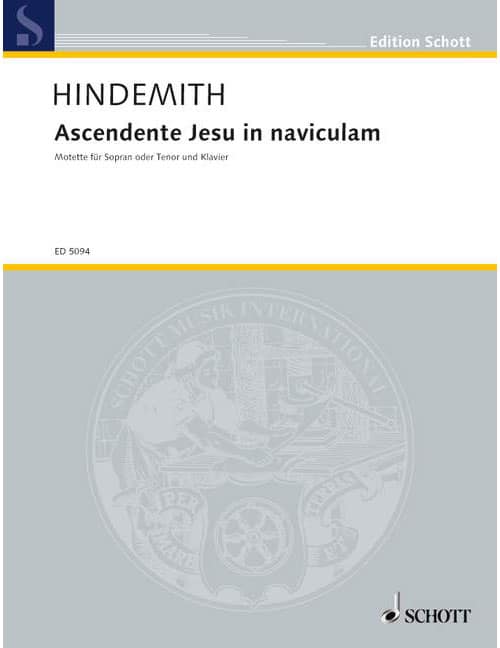 SCHOTT HINDEMITH PAUL - 13 MOTETTEN - SOPRANO OR TENOR AND PIANO