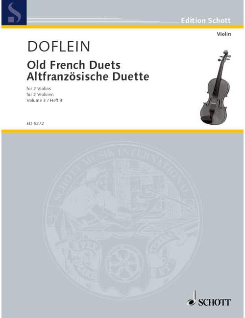 SCHOTT OLD FRENCH DUETS BAND 3 - 2 VIOLINS