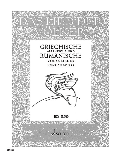 SCHOTT GRIECHISCHE, ALBANISCHE UND RUMANISCHE VOLKSLIEDER - VOICE AND PIANO