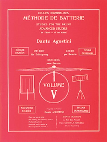 EDITIONS AGOSTINI AGOSTINI - METHODE DE BATTERIE VOL.5 : ETUDES SUPERIEURES
