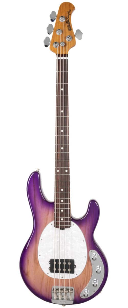 MUSIC MAN STINGRAY SPECIAL - PURPLE SUNSET - ROASTED MAPLE/ROSEWOOD - WHITE PEARLOID PG - CHROME
