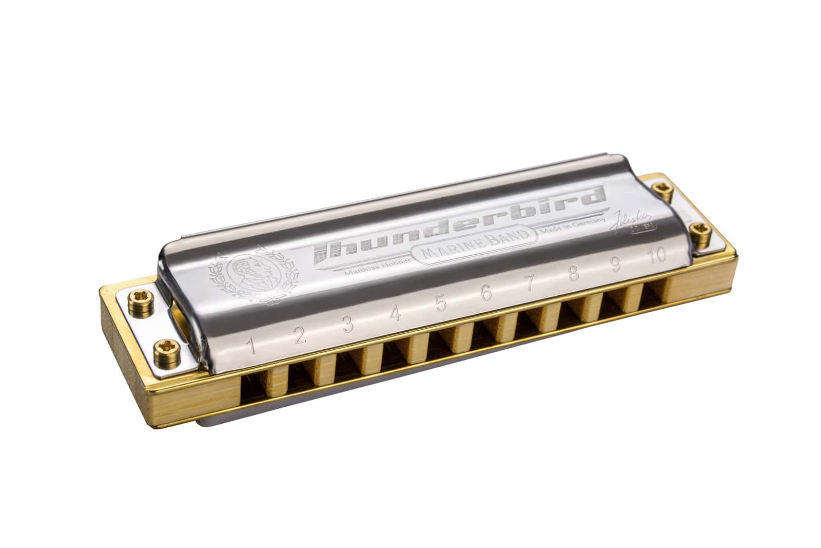 HOHNER DIATONISCHEN 2011/20 MARINE BAND THUNDERBIRD 10 LOCHER LOW C DO