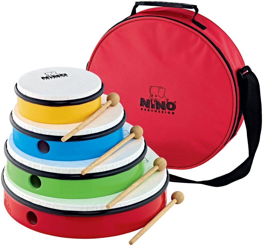 NINO HAND DRUM SET - 4 PCS. - INCL. BAG