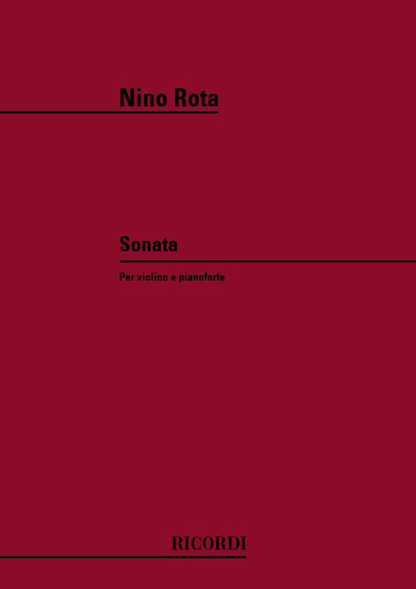 RICORDI ROTA N. - SONATA - VIOLON ET PIANO