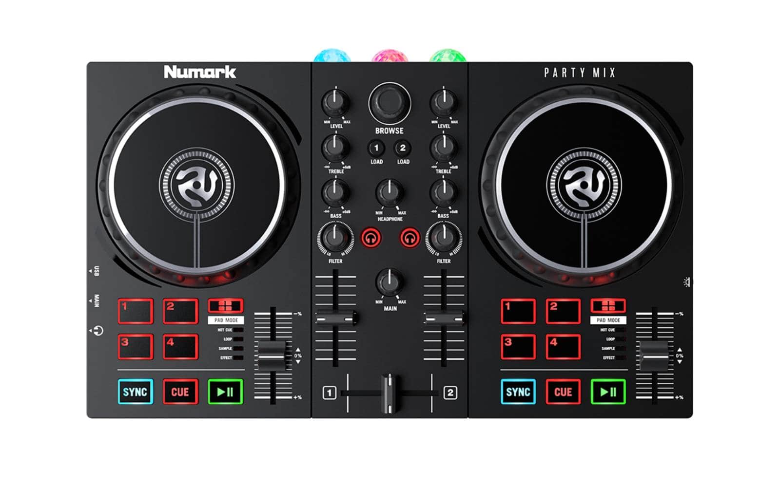 NUMARK PARTY MIX 2 - 2-KANAL-DJ-CONTROLLER