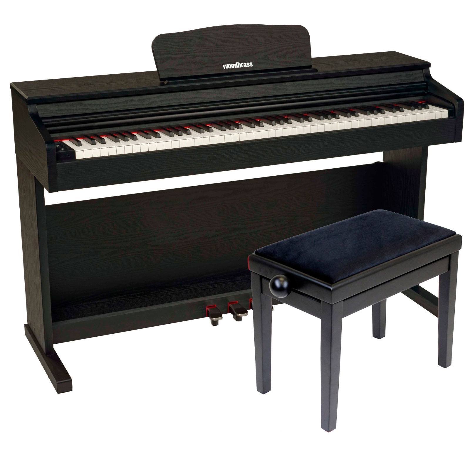 WOODBRASS DP2 Schwarz + Sitzbank 