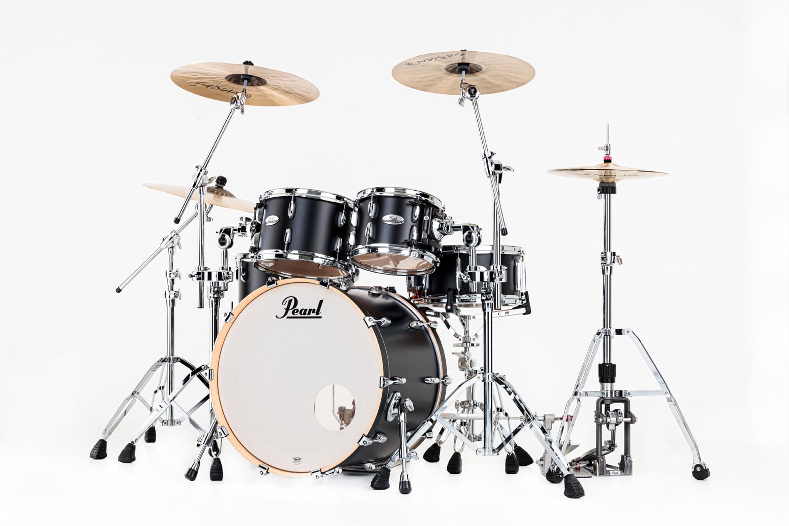 PEARL DRUMS PMX924XSPC-339 - PMX PROFESSIONAL MAPLE SERIES STAGE 22 4-PC SHELL PACK - MATTE CAVIAR BLACK