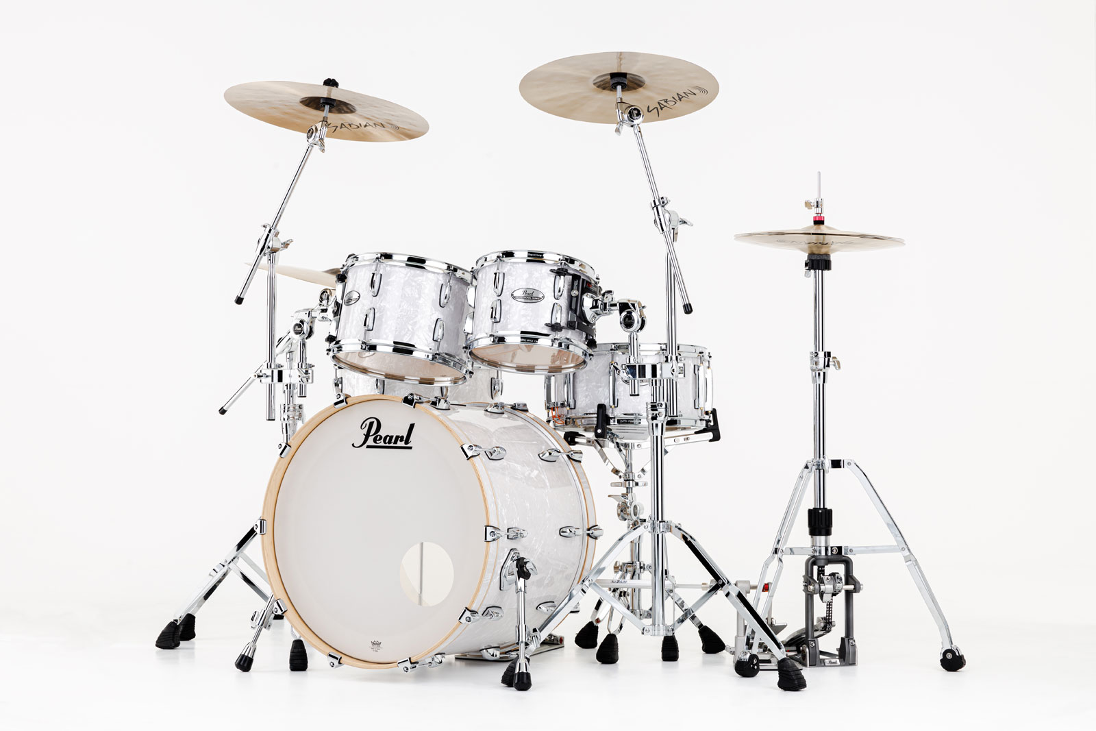 PEARL DRUMS PMX924XSPC-448 - PMX PROFESSIONAL MAPLE SERIES STAGE 22 4-PC SHELL PACK - WHITE MARINE PEARL