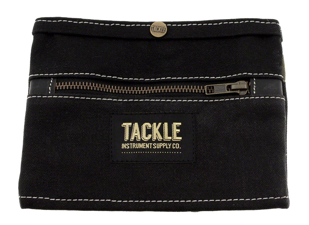 TACKLE INSTRUMENTS WAXED CANVAS GIG POUCH - BLACK