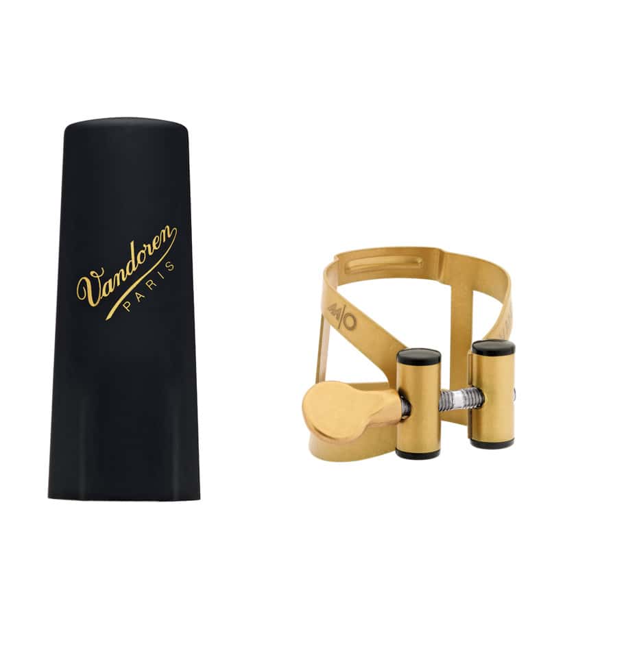 VANDOREN LIGATURE M/O TENOR ANTIKEN GOLD FINISH UND KAPSEL PLASTIK - LC58AP