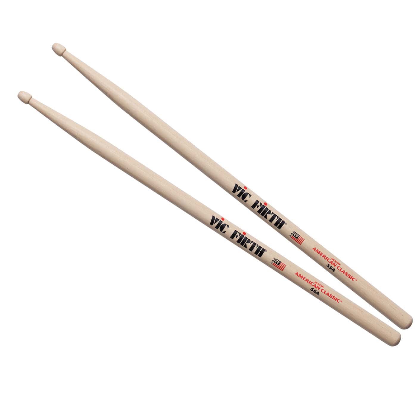 VIC FIRTH AMERICAN CLASSIC HICKORY 55A DRUMSTICKS