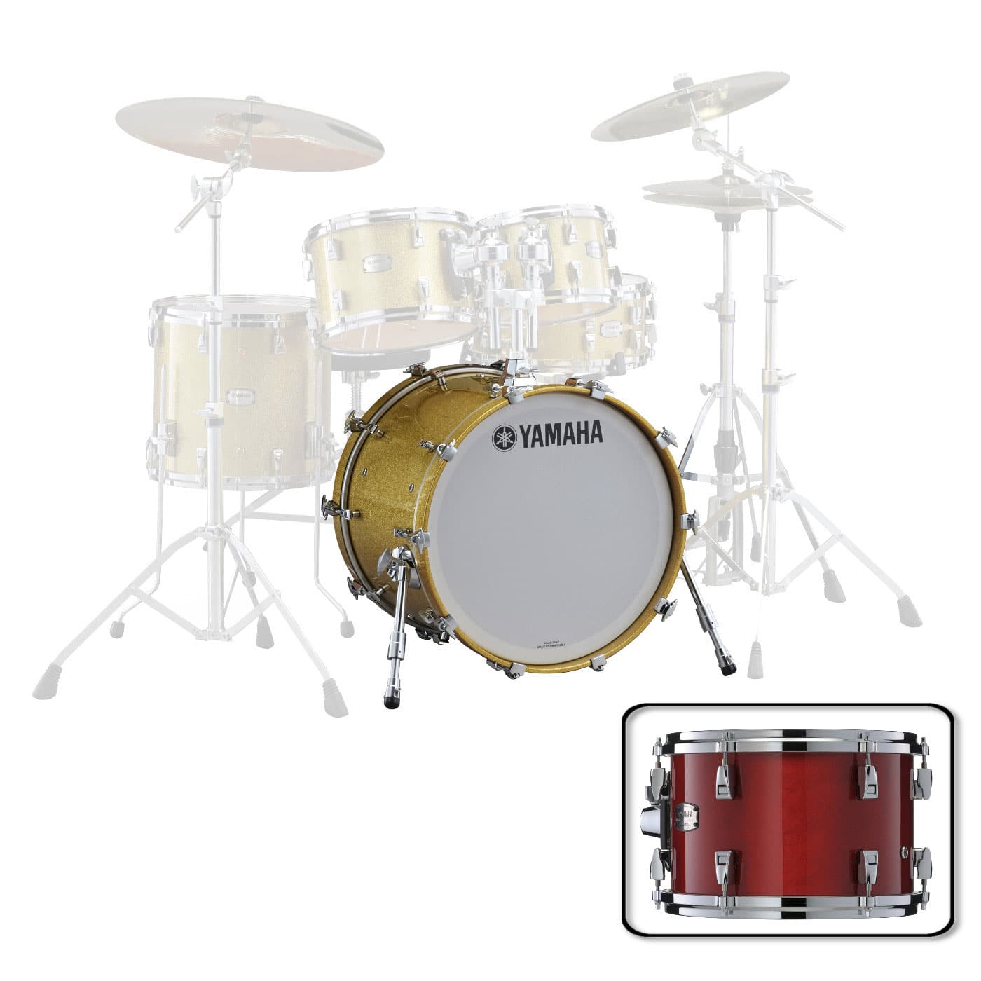 YAMAHA JAMB2218RAU - BD 22 X 18 RED AUTUMN