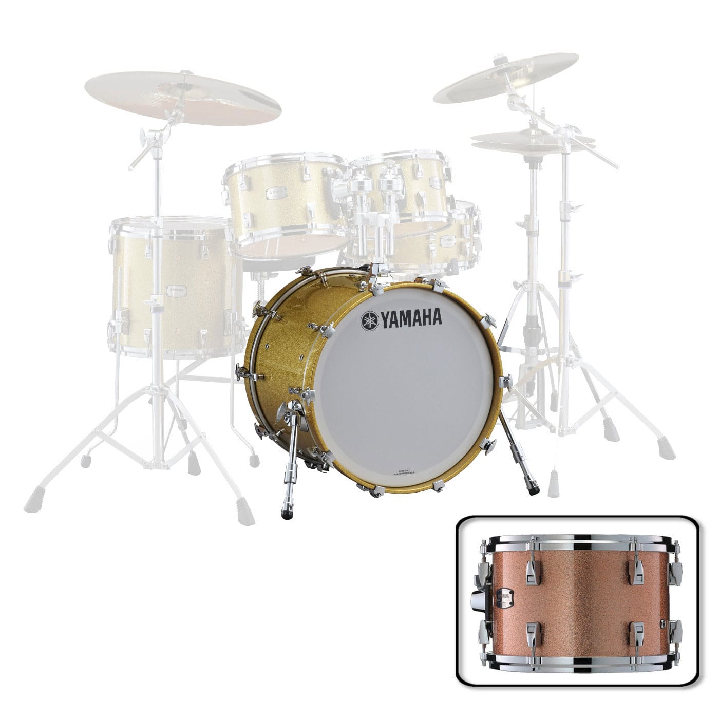 YAMAHA JAMB2416PCS - BD 24 X 16 PINK CHAMPAGNE SPARKLE