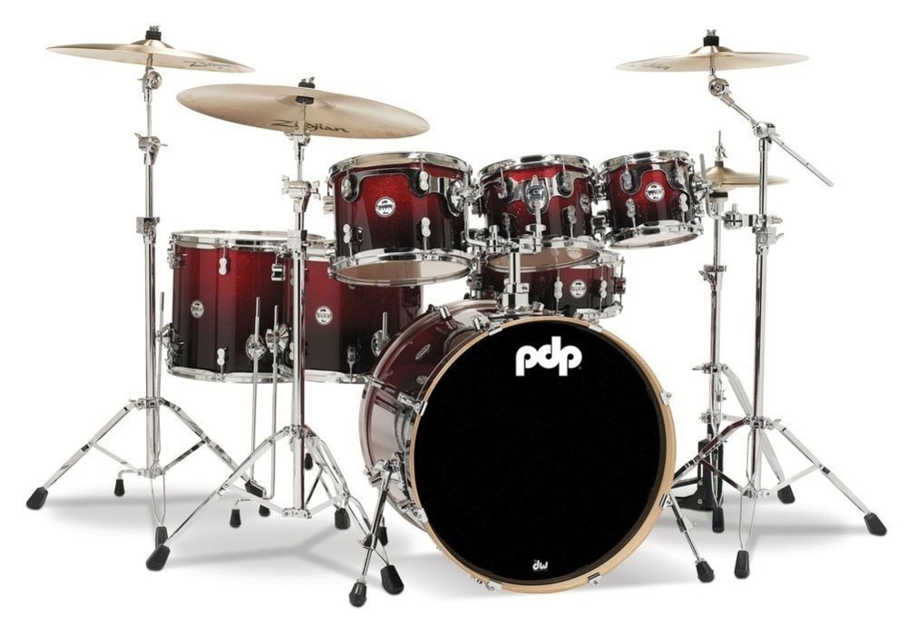 PDP BY DW STUDIO 22 CONCEPT MAPLE RED TO BLACK SPARKLE