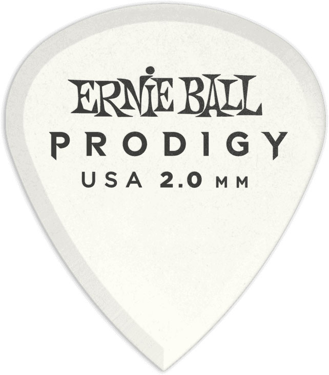 ERNIE BALL PRODIGY WHITE 3S MINI 2.0 MM PICKS 6-PACK