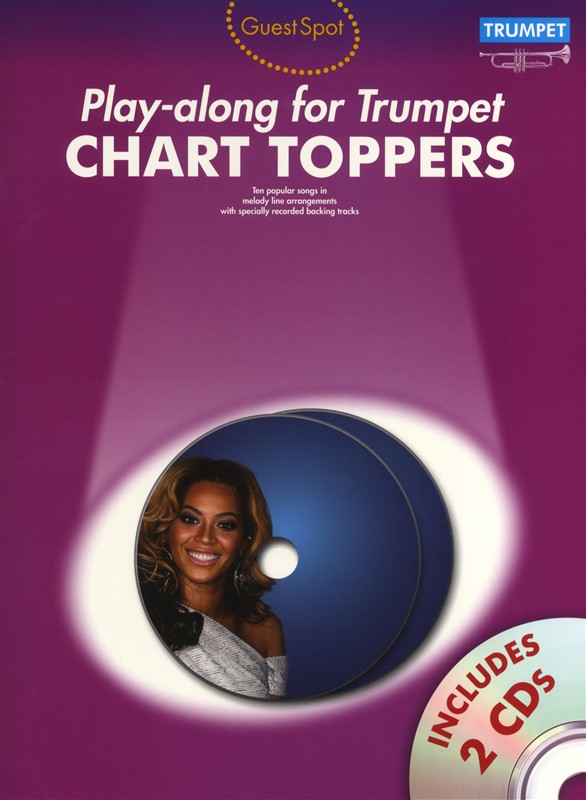 WISE PUBLICATIONS PLAYALONG FOR TRUMPET CHART TOPPERS - TRUMPET