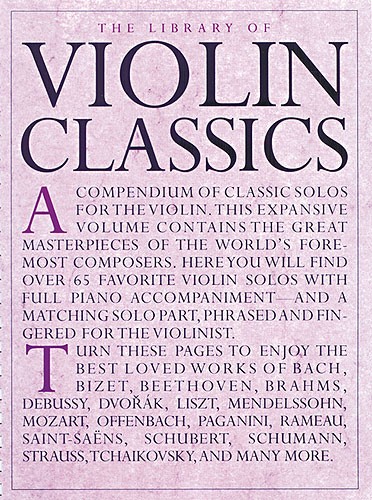 MUSIC SALES LIBRARY OF VIOLIN CLASSICS