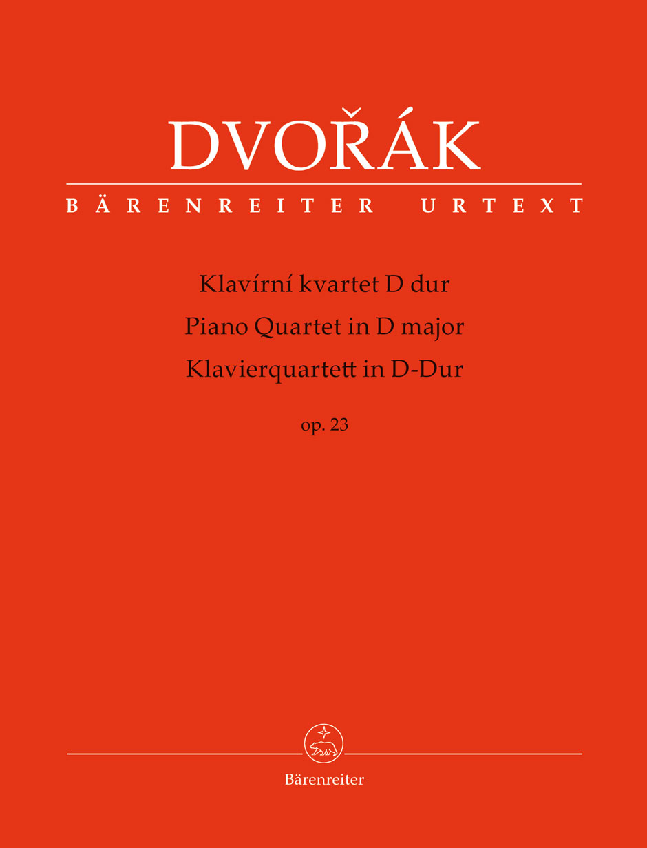 BARENREITER DVORAK A. - PIANO QUARTET IN D MAJOR OP.23