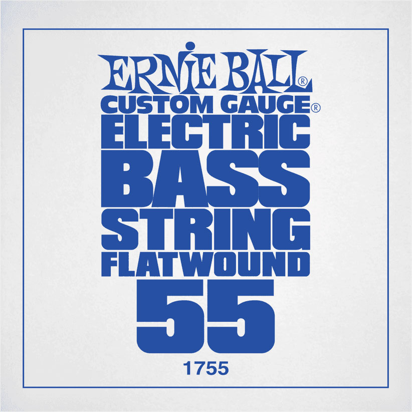 ERNIE BALL .055 FLATWOUND ELECTRIC BASS STRING SINGLE