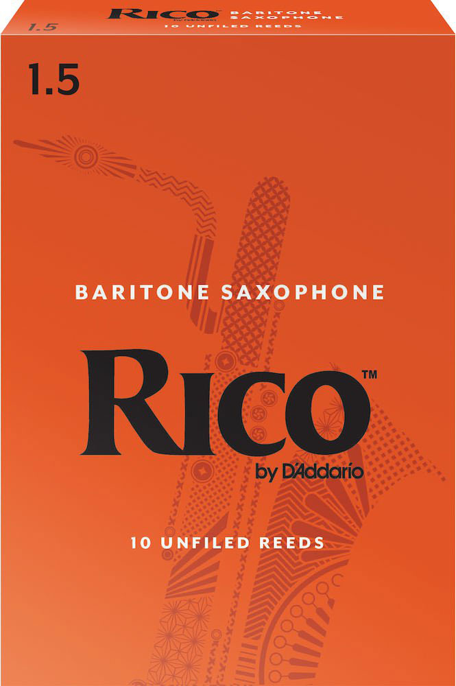 D'ADDARIO - RICO ORANGE BARITONE SAXOPHONE REEDS 1.5