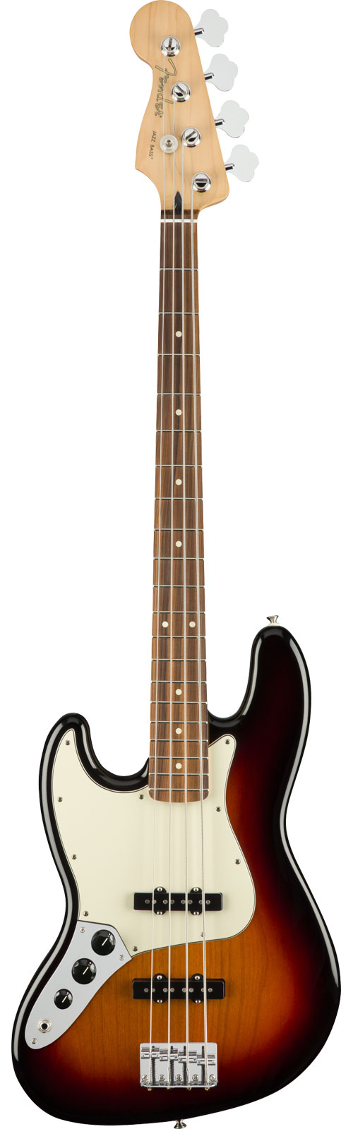 FENDER MEXICAN PLAYER JAZZ BASS LHED PF, 3-COLOR SUNBURST