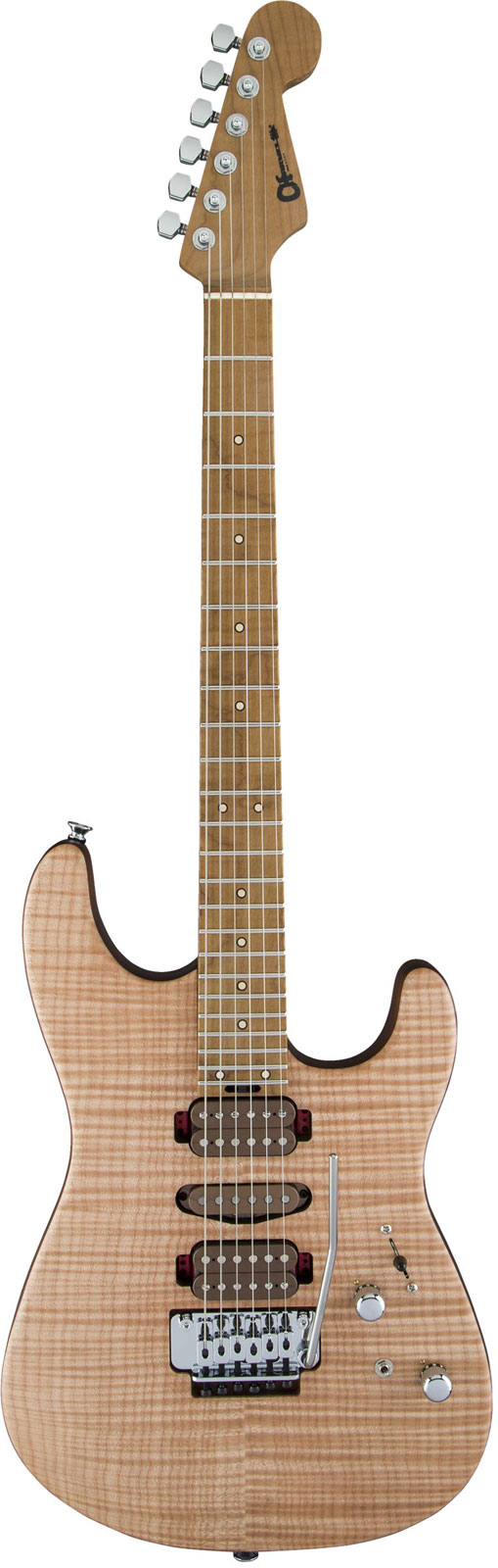CHARVEL GUTHRIE GOVAN SIGNATURE HSH FLAME MAPLE, CARAMELIZED FLAME MN, NATURAL