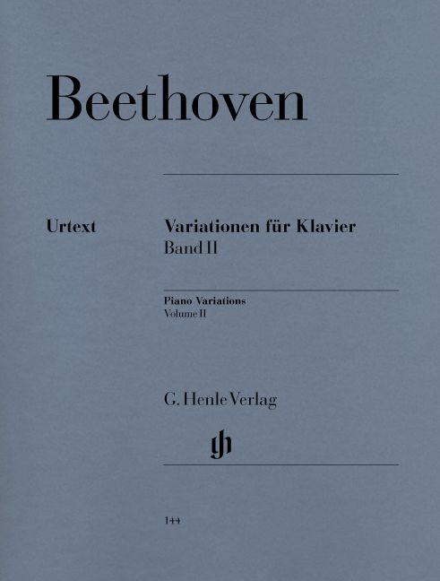 HENLE VERLAG BEETHOVEN L.V. - VARIATIONS FOR PIANO, VOLUME II