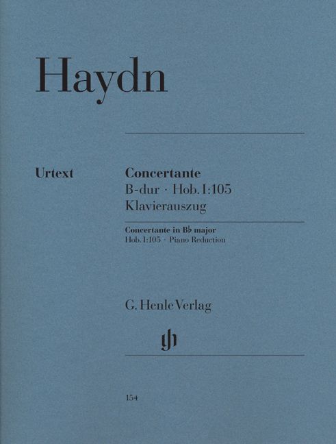 HENLE VERLAG HAYDN J. - CONCERTANTE FOR OBOE, BASSOON, VIOLIN, VIOLONCELLO AND ORCHESTRA HOB. I:105