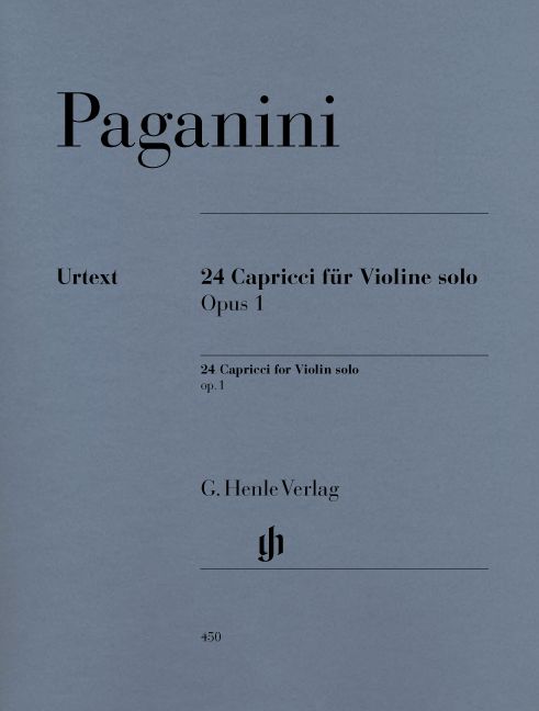 HENLE VERLAG PAGANINI N. - 24 CAPRICCI OP. 1 (NOTATED AND ANNOTATED VERSION)