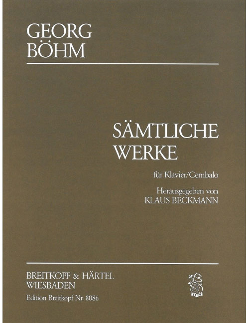 EDITION BREITKOPF BOEHM GEORG - SAMTLICHE WERKE FUR KLAVIER