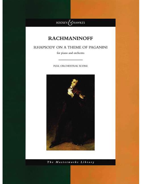 BOOSEY & HAWKES RACHMANINOFF S. - RHAPSODY ON A THEME OF PAGANINI OP. 43 - PIANO AND ORCHESTRA