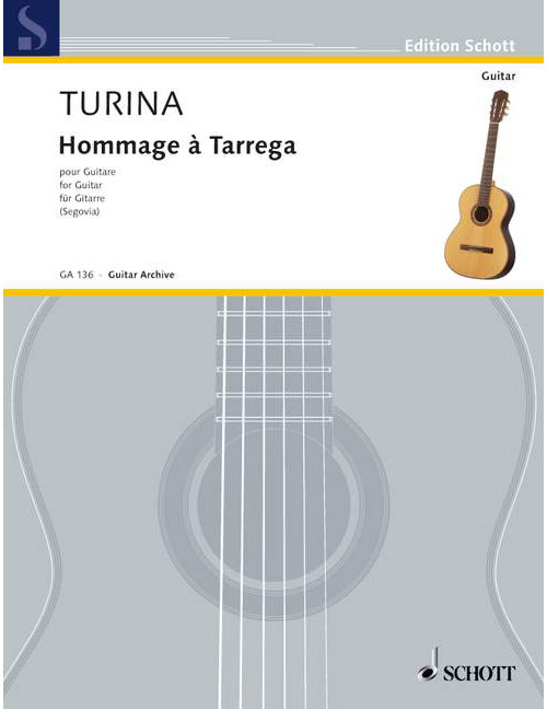 SCHOTT TURINA JOAQUIN - HOMMAGE TARREGA OP. 69 - GUITAR