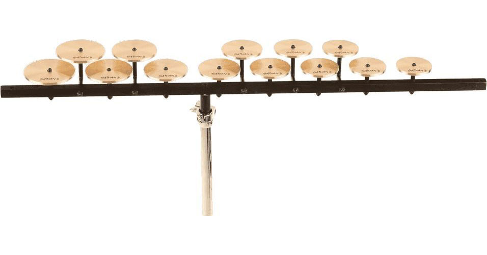 SABIAN SET OF TREBLE CROTCHETS WITH MOUNTING BAR AND STAND