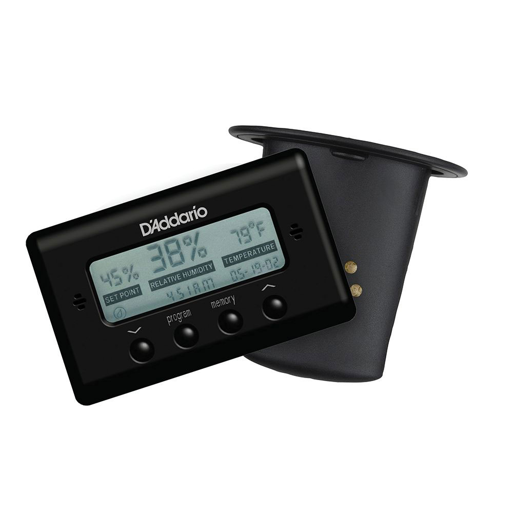 D'ADDARIO AND CO ACOUSTIC GUITAR HUMIDIFIER WITH DIGITAL HUMIDITY & TEMPERATURE SENSOR