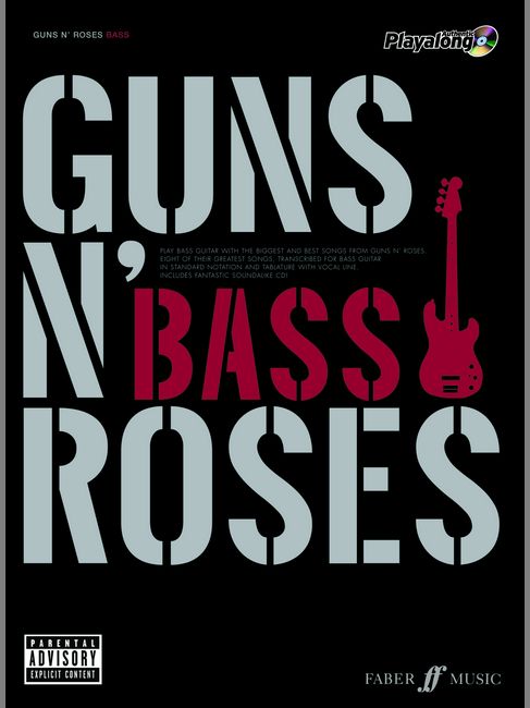 FABER MUSIC GUNS N' ROSES - AUTHENTIC BASS PLAYALONG + CD - BASS