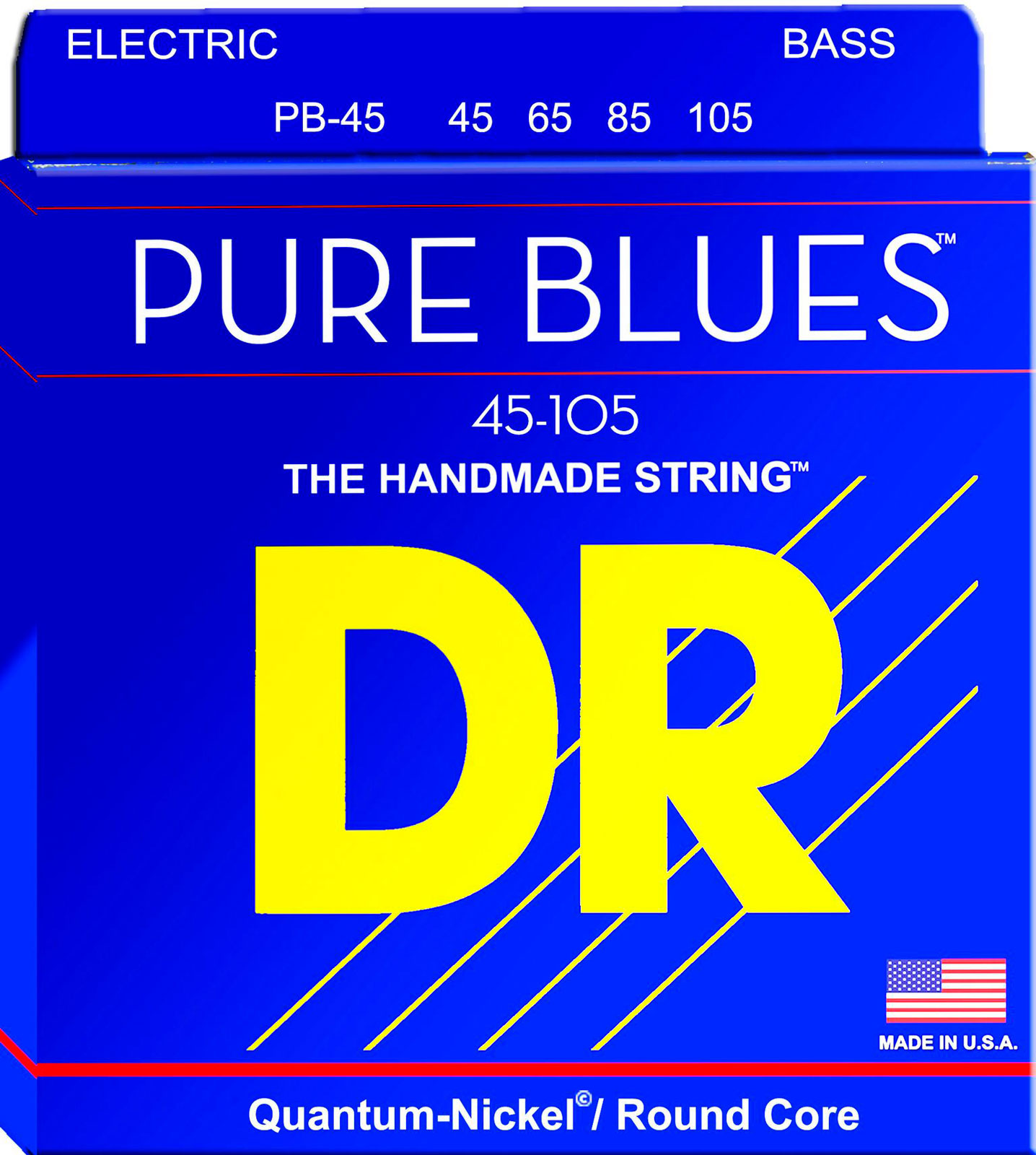 DR STRINGS PB-45 PURE BLUES 5C 45-105