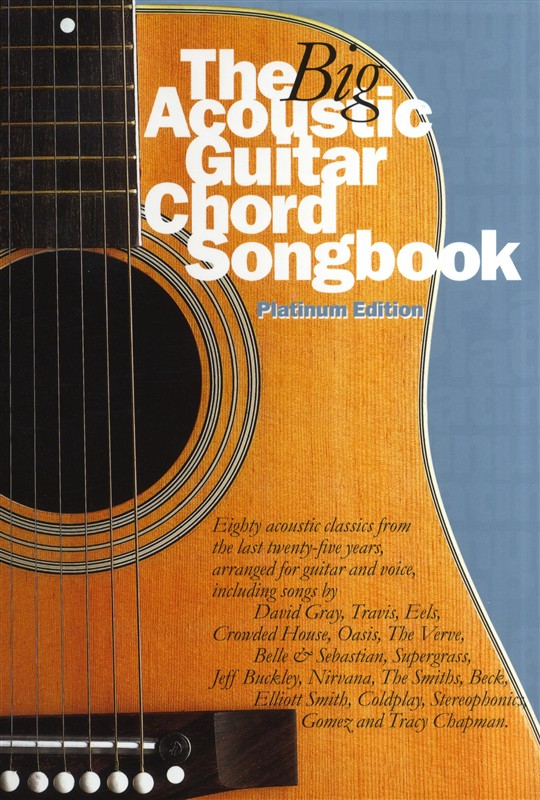 WISE PUBLICATIONS THE BIG ACOUSTIC GUITAR CHORD SONGBOOK - PLATINUM EDITION - LYRICS AND CHORDS